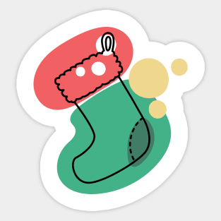 Abstract Stocking Sticker